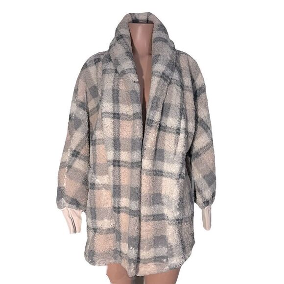 BumbleBella by Jill Martin Sherpa Shawl Collar Button Lounger - Picture 2 of 5